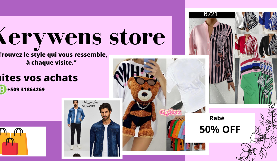 Kerywens Store – Boutique de Vêtements à Gonaïves