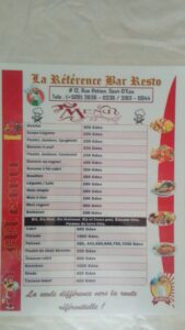 La Reference Bar Resto – Restaurant à Saut-d&rsquo;Eau