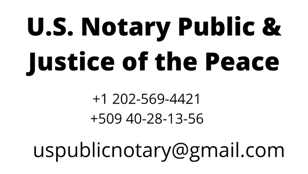 U.S. Notary Public