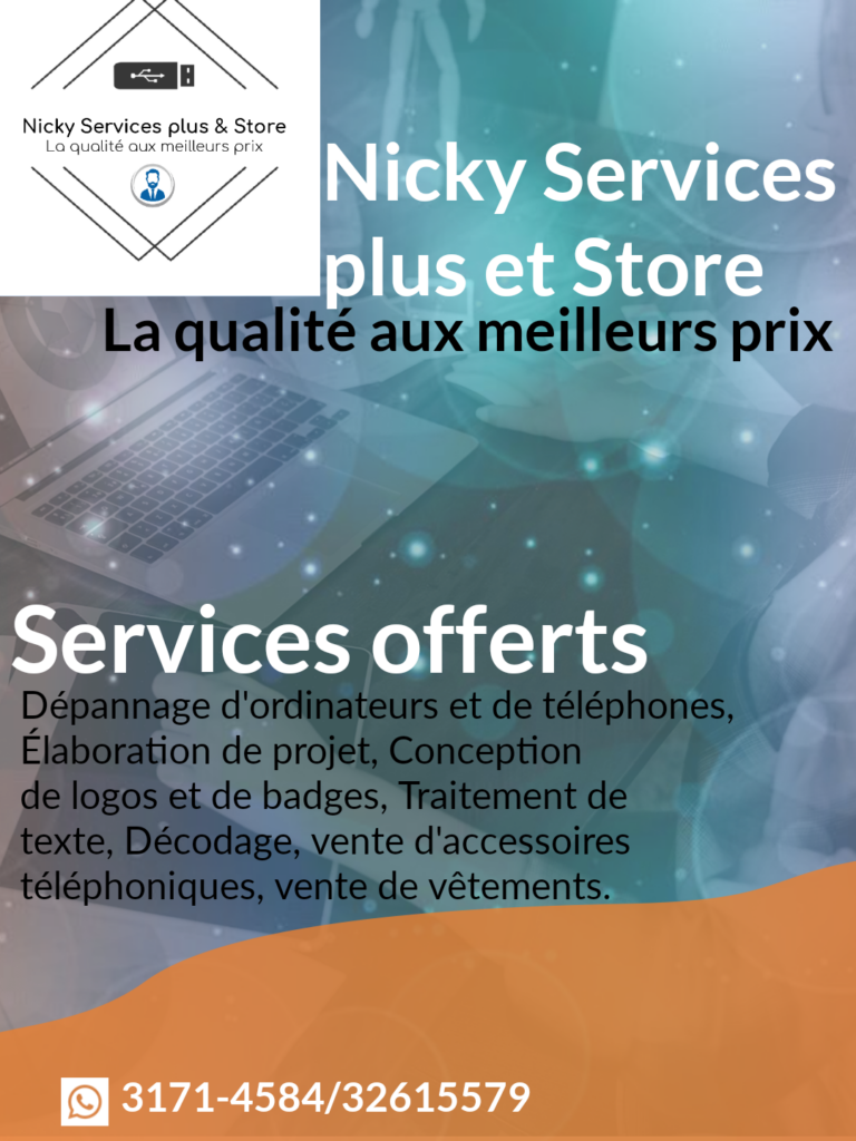 Nicky Services plus et Store – Services à Cap-Haïtien