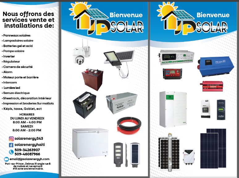 JP SolarenergyHaiti – Recharge Véhicule Électrique Delmas